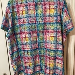 Alfred Dunner multi colored floral shirt Size XL EUC
